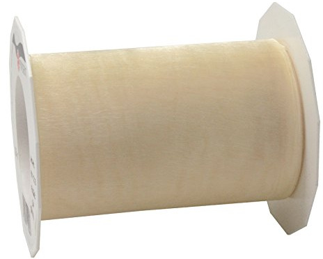 PRÄSENT C.E. Pattberg Sheer Organzaband créme, 25 m Geschenkband zum Einpacken von Geschenken, 112 mm Breite, Zubehör zum Dekorieren & Basteln, Dekoband