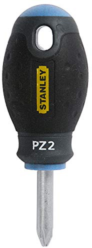 STANLEY 0-65-409 Tournevis Pozidriv No. 2 Pz2 X 30 Mm - Gamme FATMAX - Fabriqués En France - Lame En Acier - Sablage De L'Empreinte - Poignée Soft Grip - Liaison Quasi Incassable - Anticorrosion
