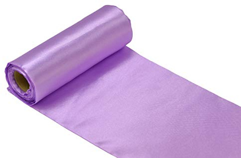 Creativery 9m Rolle Satinband 15cm Flieder 462H // Tischläufer Tischband Satin Deko Band Stoff