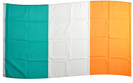 Flaggenking Irland Flagge/Fahne - wetterfest, weiß, 150 x 90 x 1 cm, 16897