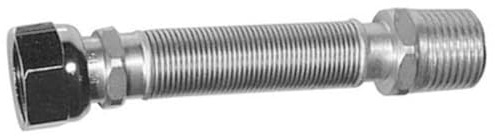 Flexible extensible 130/220 mm de inox racor de latón para agua Parigi 3/4