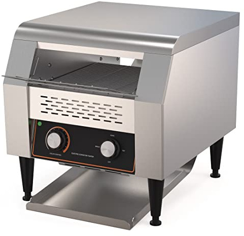 Commercial Conveyor Toaster 150/hr, Automatic Bread Bagel Hotel Breakfast | 150 slices/hour, automatic conveyor, adjustable speed, variable browning, stainless steel, perfect for hotels, cafes, buffets