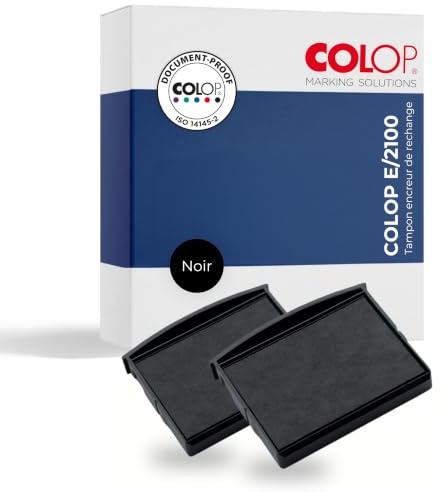 COLOP Ersatzkissen für Stempel E/2100 schwarz, 2 Stück Packung