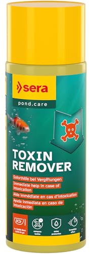 sera Pond Toxin Remover 500 ml | Soforthilfe bei Vergiftungen im Gartenteich | entfernt Ammoniak & Nitrit sofort | bindet Schwermetalle für sicheres Teichwasser