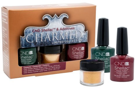 CND Shellac Charmed Kit, Scarlet Letter/Serene Green