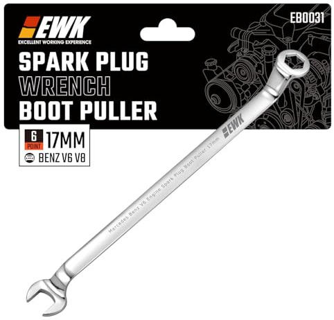 EWK 17mm Mercedes Benz Spark Plug Wrench Boot Puller for V6 V8 Engine Remove & Install M110 M112 M113 Removal tool