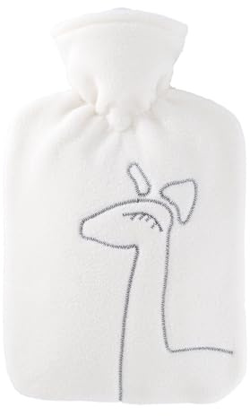 Hugo Frosch Wärmflasche Klassik 1,8 l mit Doublefleecebezug Giraffe