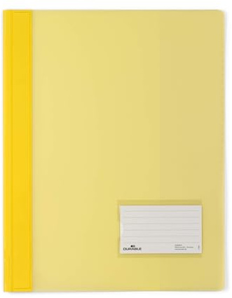 DURABLE Hunke & Jochheim Schnellhefter DURALUX®, transluzente Folie, für A4 Überbreit, 280x332mm, gelb