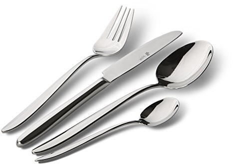 PW Paul Wirths Roma 2600 Besteck Set für 12 Personen, Edelstahl rostfrei, poliert & spülmaschinenfest, Essbesteck mit Besteckkasten, Tafelbesteck 68-teilig