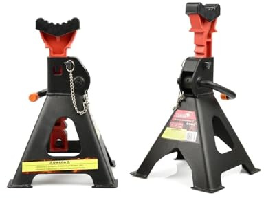 COPPIA CAVALLETTI PER AUTO PORTATA 3T MAX 3000 KG MASSIMA SICUREZZA