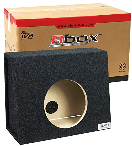 Atrend Bbox - Caja de subwoofer con Forma de cuña sellada Individual de 12 Pulgadas, Caja Universal de cuña para camión, Caja de subwoofer Premium Que Mejora la Calidad de Audio, Sonido y Graves,
