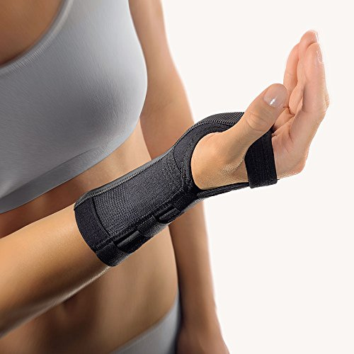 Bort Handgelenkstütze mit Alu-Schiene - rechts, Schwarz, XL