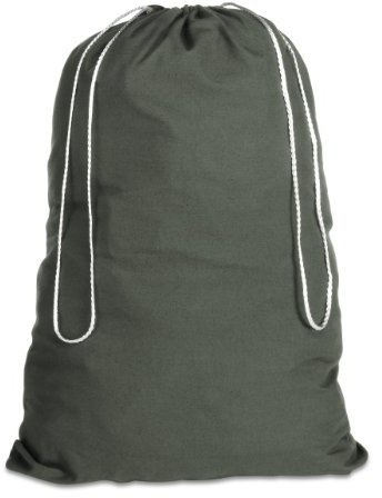 Whitmor 6462–111 Natürliche Baumwolle Wäsche Bag-Natural Baumwoll-Wäschesack, Grün grün