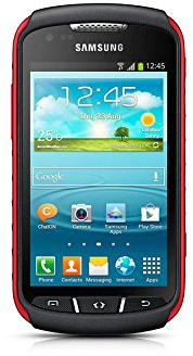 Samsung Galaxy Xcover 2 Smartphone débloqué 3G+ (Ecran: 4 pouces 4 Go Simple SIM Android ) Noir/Rouge