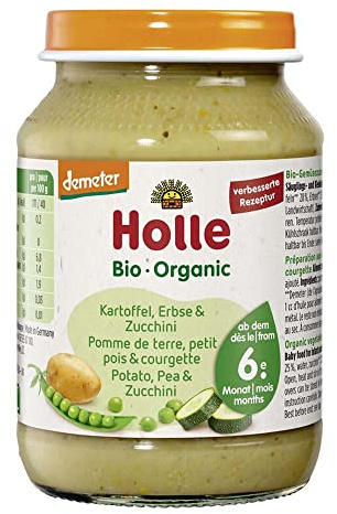 Holle Bio Kartoffeln mit Erbsen & Zucchini (6 x 190 gr)