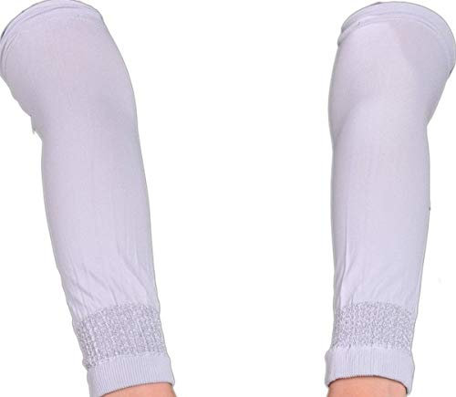 Egypt Bazar Elegante Armstulpen Hijab - Islamische Gebetskleidung (Grau)