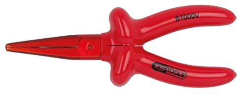 KS Tools 117.1716 Pinza a Punte Piatte Lunghe Classic, 1000V, 160 mm