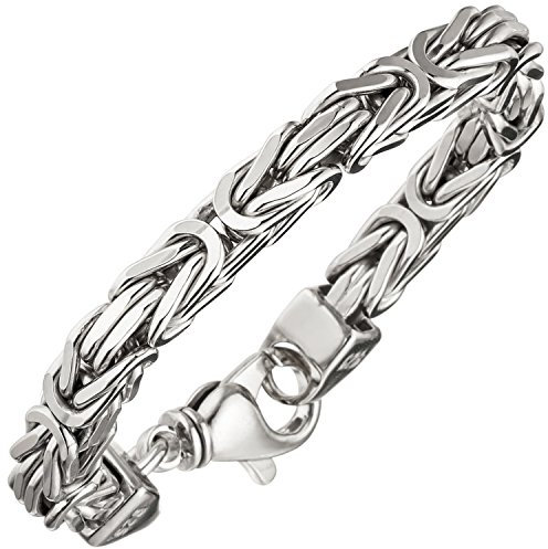 Jobo Herren Königs-Armband aus 925 Sterling Silber 7 mm 23 cm