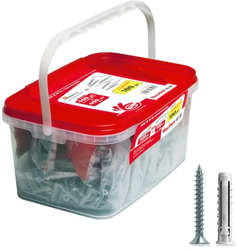 fischer Propack SX 6 S Vaschetta 400 Tasselli 6x30 con Vite, 800pz Totali