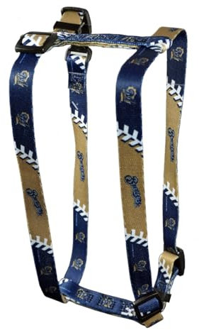 Hunter MFG Milwaukee Brewers Hundegeschirr, verstellbar, Größe L, 2,5 cm