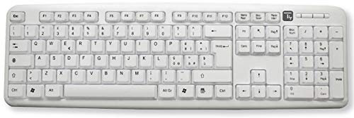 Techly 309203 Tastiera USB 105 Tasti Bianco Bianco