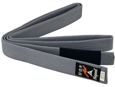 Playwell Martial Arts Childrens 100% Cotton Grey Ju Jitsu Belt (220CM)