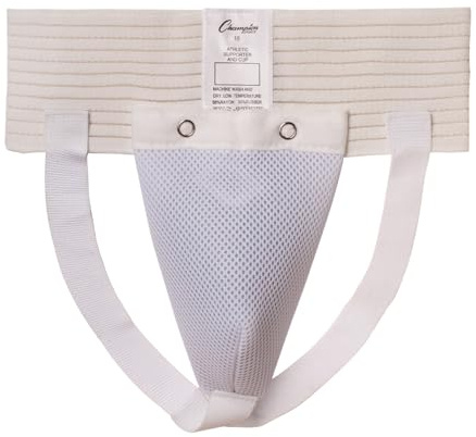 Champion Sports Men's Athletic Supporter (White, Medium)