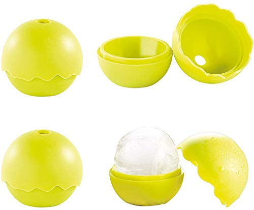 infactory Eiskugel Form: Silikon-Eisform für trendige Ice Balls, 4er-Set (Eiskugelform Silikon, Eiswürfel Kugel, Ball)