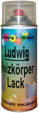 LudwigLacke Heizkörperlack Spray 400 ml - RAL 9016 Verkehrsweiss