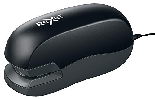 Rapid Rexel 20EX Automatic Electric Stapler, 20 Sheet Capacity, Uses 26/6 and 24/6 Staples, Mains Adaptor Included, Black, 5000298