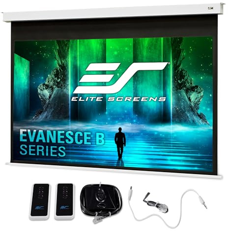 Elite Screens Deckeneinbau Motorleinwand Economy Evanesce B 244 x 137 cm, 16:9 Format 110 Zoll, EB110HW2-E12