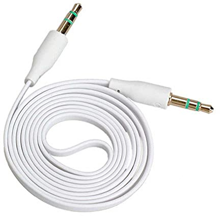 OcioDual Cavo Jack 3.5 mm per Audio Stereo Maschio Doppio Cuffie Collegamento Bianco