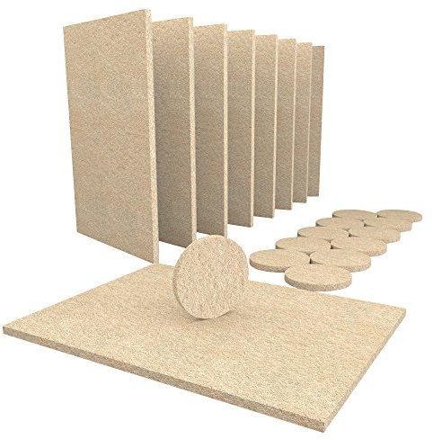SIMALA filzgleiter, Filzgleiter selbstklebend & Anschlagdämpfer. Möbelgleiter mit starker Klebkraft, 5mm Dicker Filz selbstklebend für erhöhte Haltbarkeit (20 Pack)