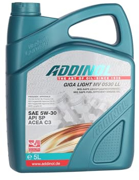 ADDINOL GIGA LIGHT MV 5W-30 LL C3 motorolja, 5 liter