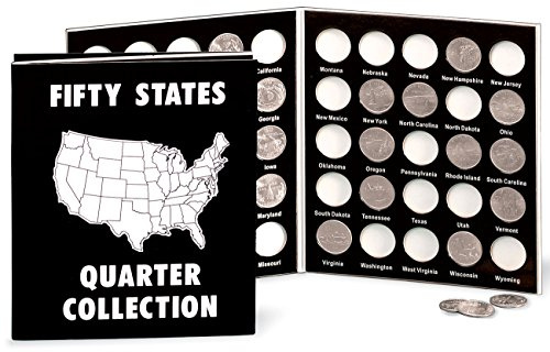 Fox Valley Traders Commemorative State Quarters Album, Black White