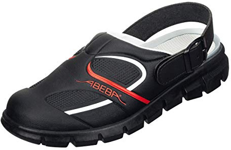 Abeba 7332-35 Dynamic Sabot/Clogs Schuhe, Taille 35, schwarz/rot