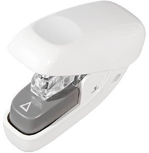 Wedo 1272000 Klammerloser Hefter Mini (bis zu 5 Blatt Papier - ohne Heftklammern) weiß