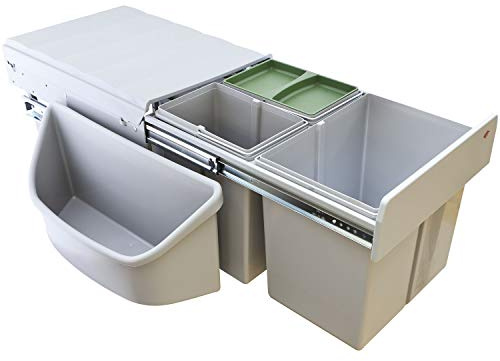 WESCO Einbau-Abfallsammler Corner-Boy Trio, 690 x 335 x 515 mm, KB 900 mm, 1 Stück,782653-11