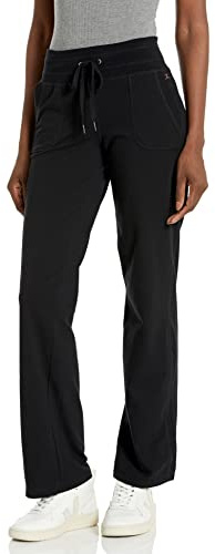 Danskin dam rak ben dragsko atletiska byxor, Svart, XL