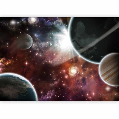 murando - Fototapete Vlies Galaxy, 350x256 cm, Schlafzimmer, Wohnzimmer | Full HD Druck, 3D-Effekt, lichtbeständige Farben, ideal fürs Wohn- oder Schlafzimmer, schnelle Montage, lichtbeständig, edel
