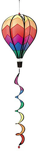 HQ Design Windspiration - Hot Air Balloon, UV-beständige und wetterfeste Windspiel Deko für Garten, Terrasse und Balkon - inkl. Aufhängung (Sunrise, Hot Air Balloon Twist)