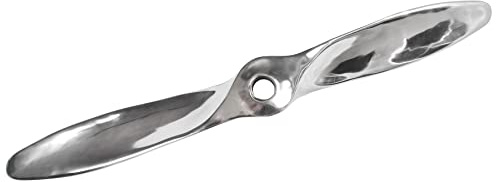 Wanddekoration SCREW 110cm - silber - Metall-Aluminium-Legierung Propeller | Handgefertigt, montiert, hochwertige Verarbeitung, Wohnaccessoire, Eyecatcher, Flugzeug-Design, Wandmontage geeignet