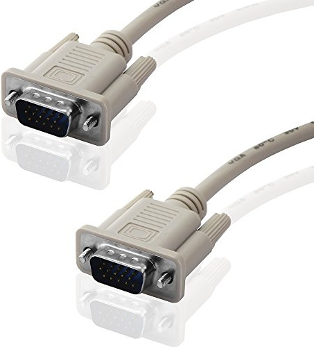 BestPlug Fiche A VGA 15 broches HD D-Sub Câble moniteur Câble moniteur S-VGA sur s Gris 2 m 2 m
