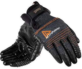 Ansell ActivArmr 97-008 Multi-purpose Gloves, Mechanical Protection, Black, Size L (1 Pair)
