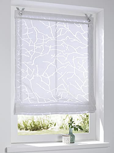 Tenda a pacchetto Jerry bianco con occhielli 45 * 140 cm