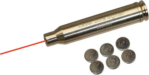 MAYMOC 300WIN MAG Bore Sight Red Dot Cartuccia con 2 set di batterie