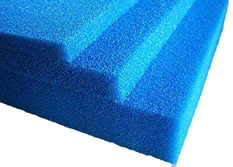 Pondlife Filterschaum blau 100x100x3 cm PPI 20 mittel, Filtermatte Teich und Aquarium, zuschneidbar, zur optimalen Verwendung als Filtermedium in Teichfiltern
