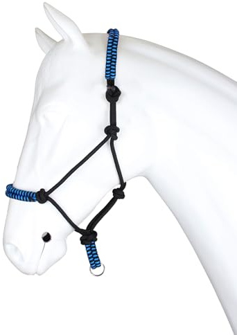 Horka Diadema de nailon de serpiente, ajustable, de cuero, para caballo, banda nasal