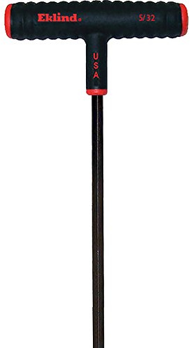 Eklind 61910 5/32-inch power-t mango en T juego de llaves Allen, color acero
