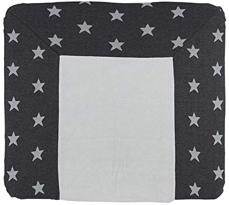 Baby's Only - Wickelauflagenbezug Star - Anthrazit/Grau - 75x85 cm